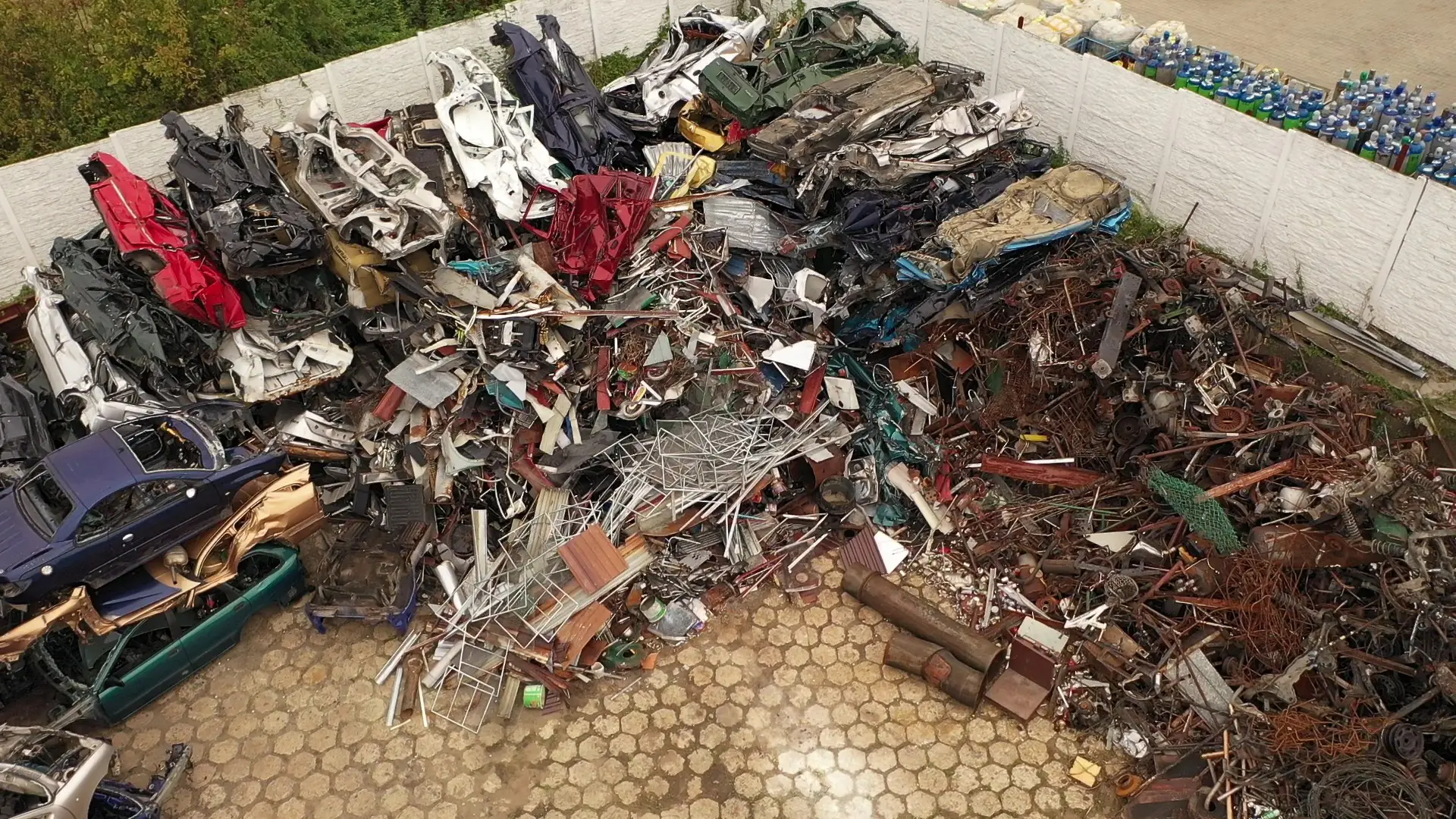 złom z lotu ptaka